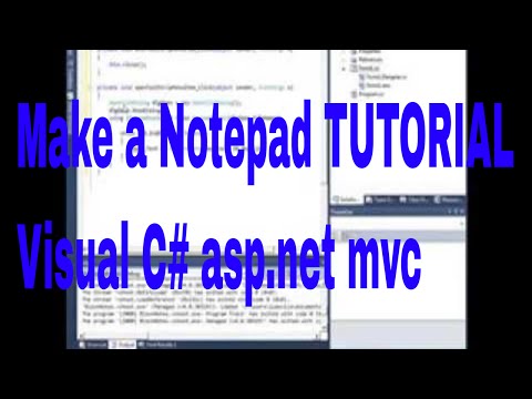 Make a Notepad TUTORIAL Visual C# asp.net mvc