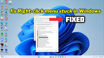 (FIXED) Right-click menu stuck in Windows