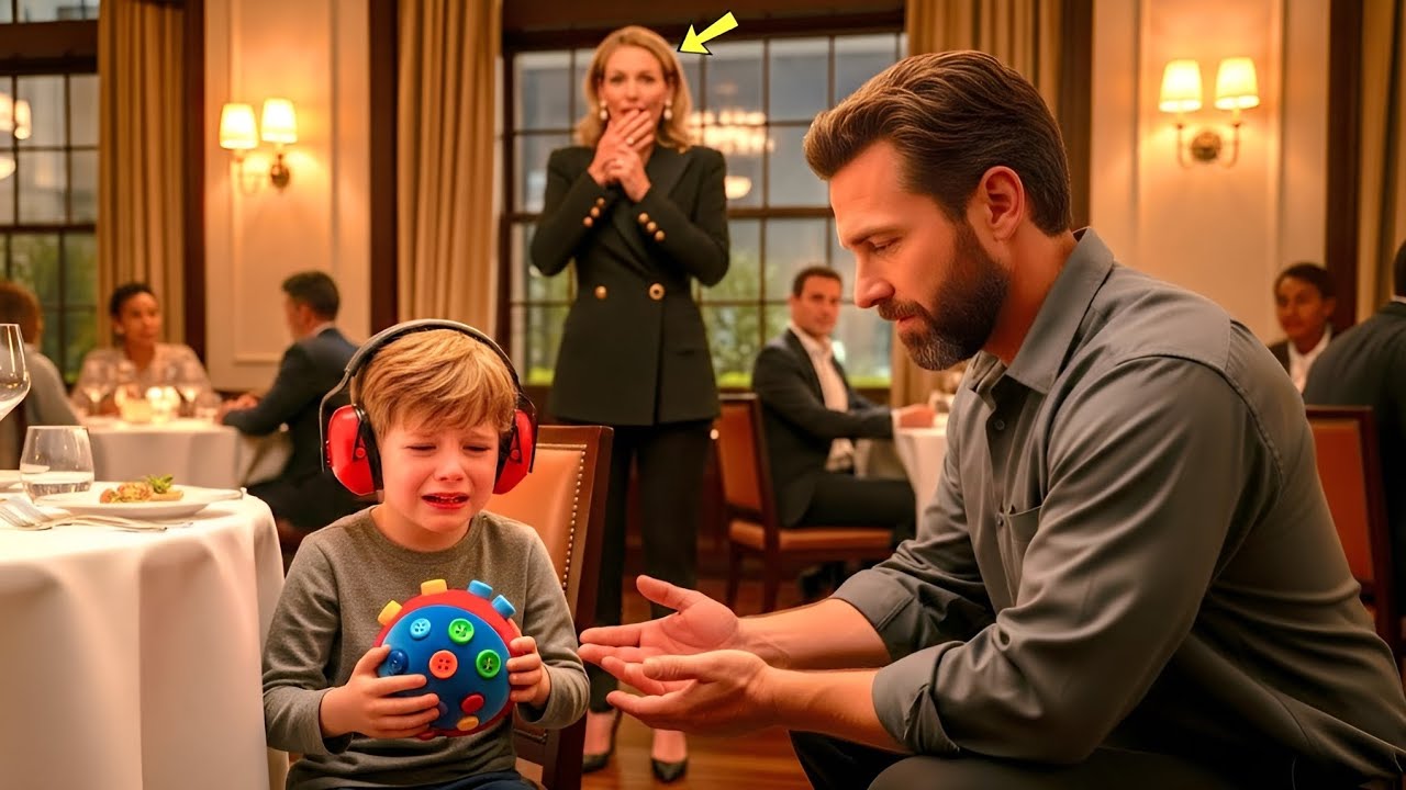 The Billionaire’s Autistic Son Cried Nonstop in the Restaurant — Until a Janitor Did the Unthinkable