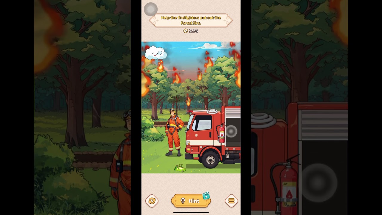 Brain puzzle tricky quest: Forest Fire. 