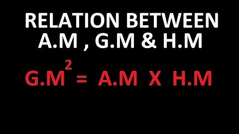 Relation between Arithmetic mean, Geometric mean and Harmonic mean | A.M, G.M & H.M (NDA/GRE, SAT)
