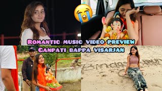 WOW! Romantic Music Video ka Preview aya 😭Ganpati Bappa ke Visarjan ne Rula Diya Bindass Kavya ko