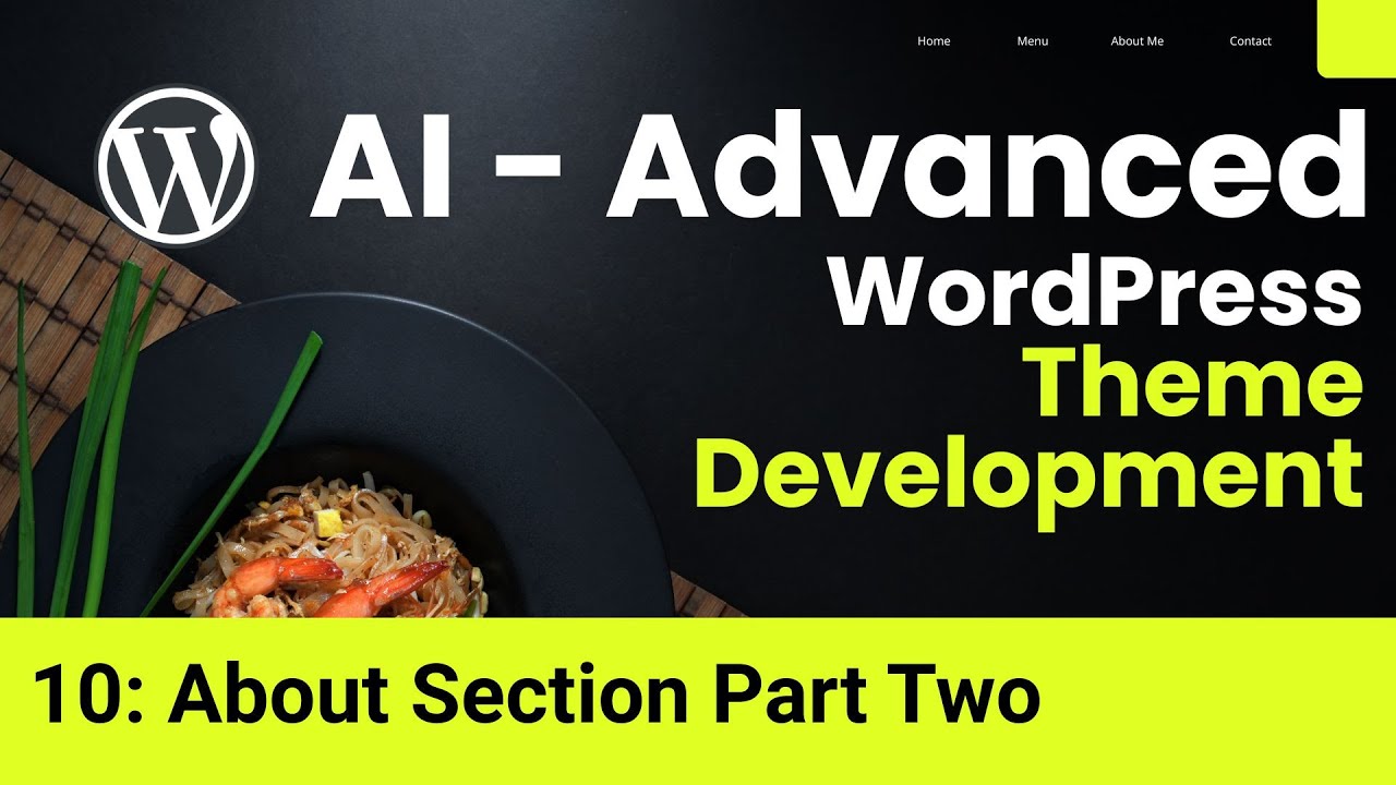 WordPress Theme Development From Scratch | Restaurant Food | About ...