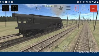 Train and rail yard Simulator - a full tour on the new route with steam locomotive 5453 - cu trenul