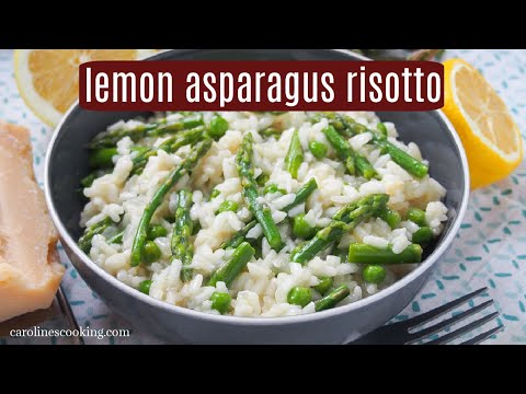 Lemon asparagus risotto