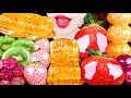 ASMR TANGHULU *FINGER LIME, HONEY COMB, SNOW STRAWBERRY, CANDIED FRUIT EATING SOUNDS MUKBANG 먹방 咀嚼音