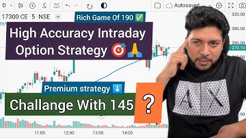 BAAP OF CHART - 145 Premium Strategy Money Making By Option trading