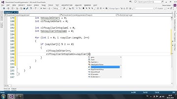 C# Console Uygulamalari For Kullanımı Bolum2