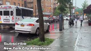 ASMR walking in the rain (Queens)