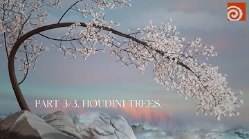 Procedural trees in Houdini.