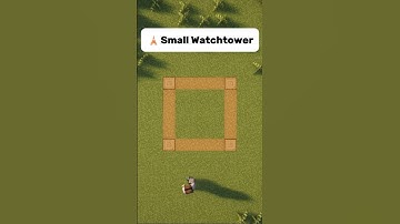 Easy🗼Small Watchtower  #minecraft #mctutorial #minecrafttutorial #minecraftbuilding