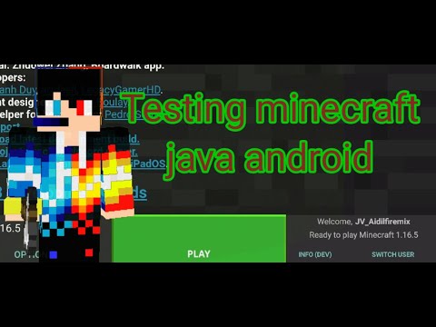 Testing minecraft java on android (ep1 mabye) - YouTube