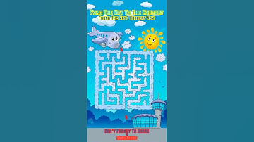 Help the Traveler Reach the Airport! | Maze Challenge 🧳 #quizpop #mazegame #shorts