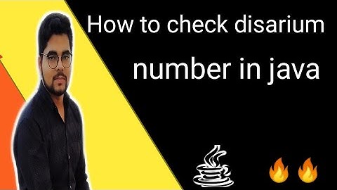How to check disarium number in java (Hindi)