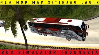 TEST DRIVE NEW MOD MAP SITINJAU LAUIK EXTREME ROAD IN BUS SIMULATOR INDONESIA