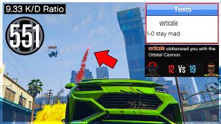 9.33 KD Tryhard Thought I Was An Easy Target On My Rank 13 Account on GTA 5 Online