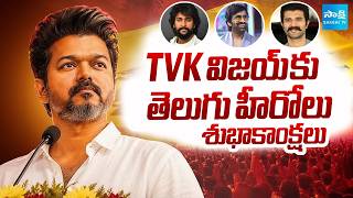 Telugu Heroes Wishes To Tvk Vijay Over Victory Of Tamil Nadu Elections  Vijaydevarakonda