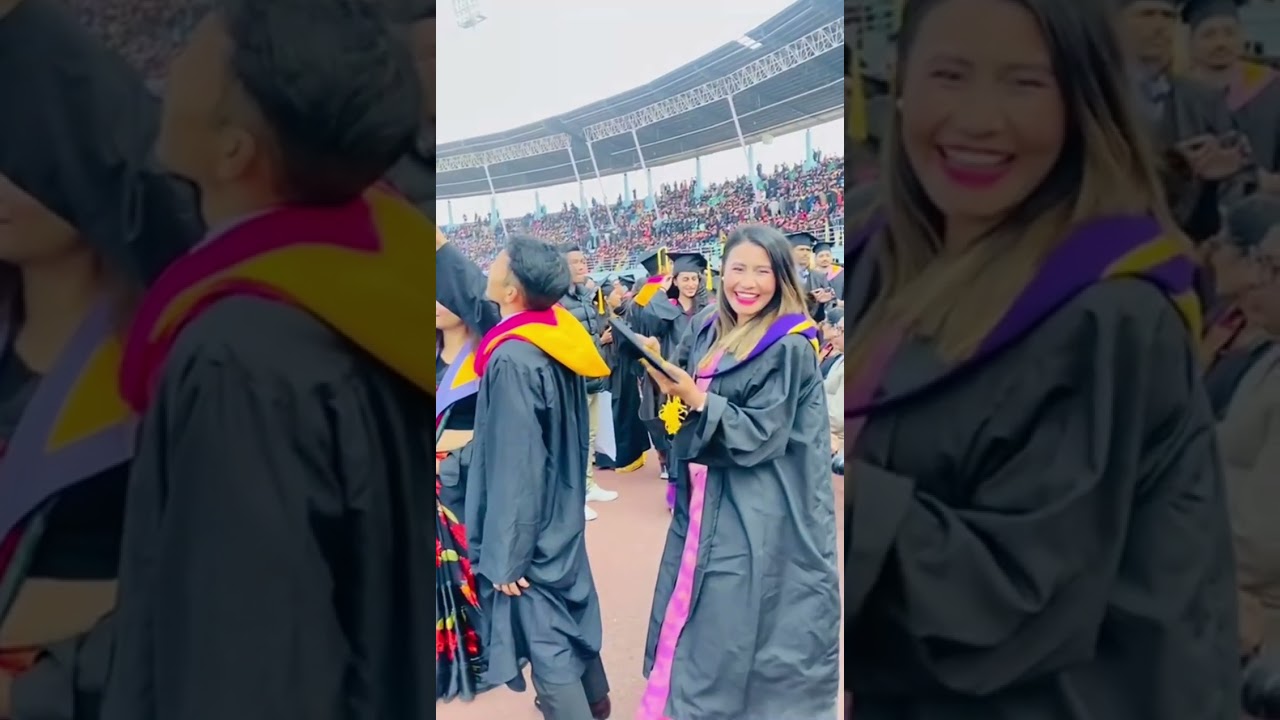 Tu convocation ceremony ❤️. Delay posted though,it’s a feeling.