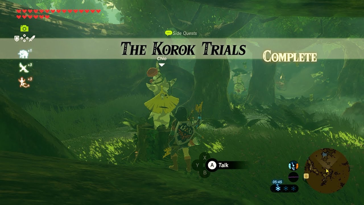 Zelda: BOTW (What Happens If You Complete 'The Korok Trials' Before ...