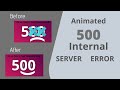 Anımated 500 Internal Server Error | Oh no! Cody is Sad!! Internally Sad! | HTML & CSS