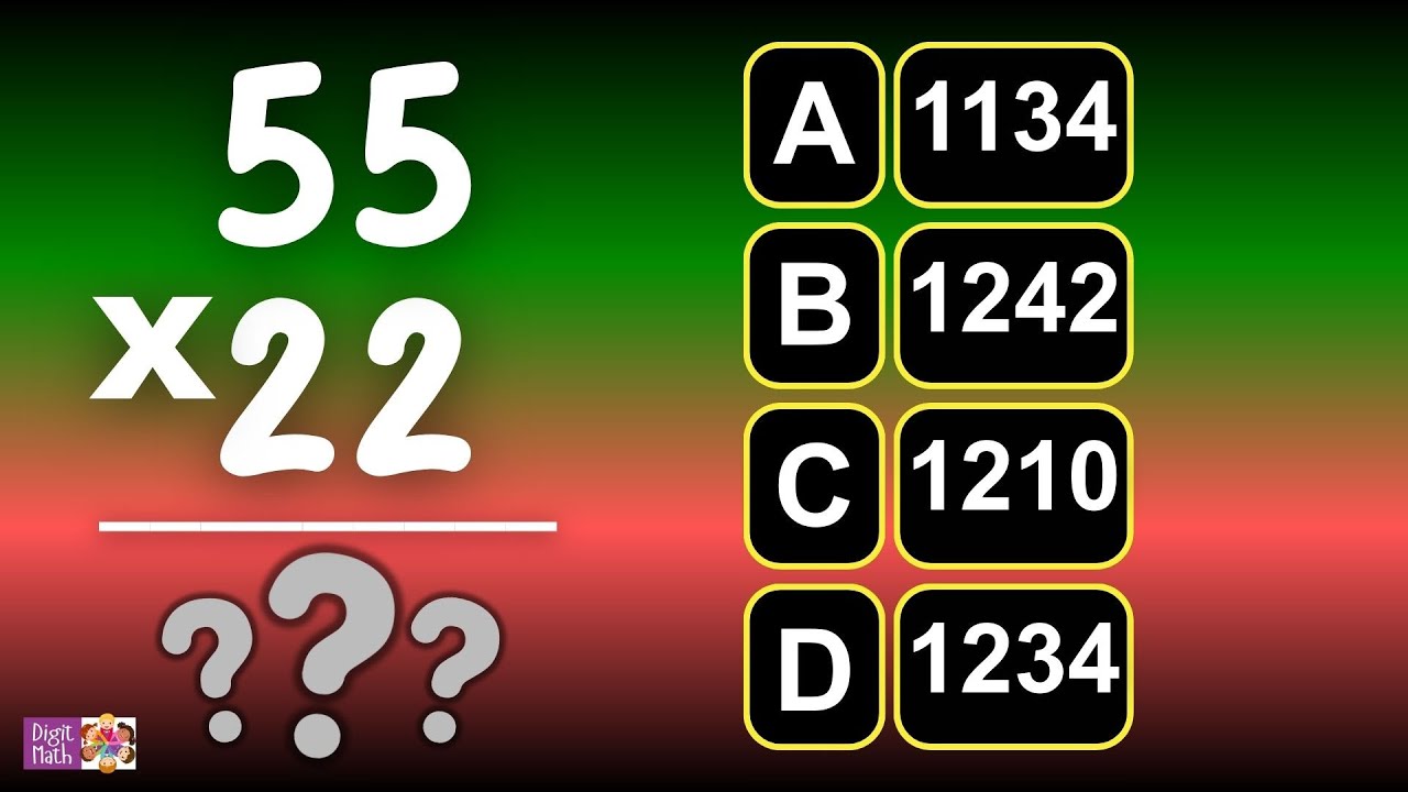 Digit Multiplication of 2 digit number by 2 digit number
