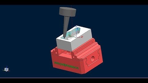 Siemens NX CAM 5 Axis Tutorial Part4-Zlevel 5 Axis Tool Axis Auto From Part