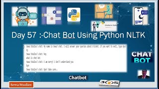 Day 57   Chat Bot Using Python NLTK