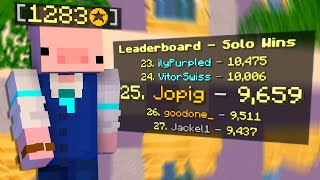 Top 25 Solo Bedwars Player Plays Bedwars!!!