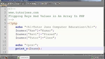 Flipping Keys and Values In Array PHP  Tamil