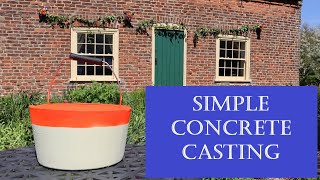 Easy home concrete casting (hand tools only)