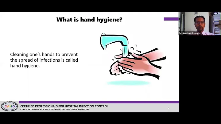 CAHO Webinar : Hand Hygiene - Role in prevention of spread of COVID-19 virus infection
