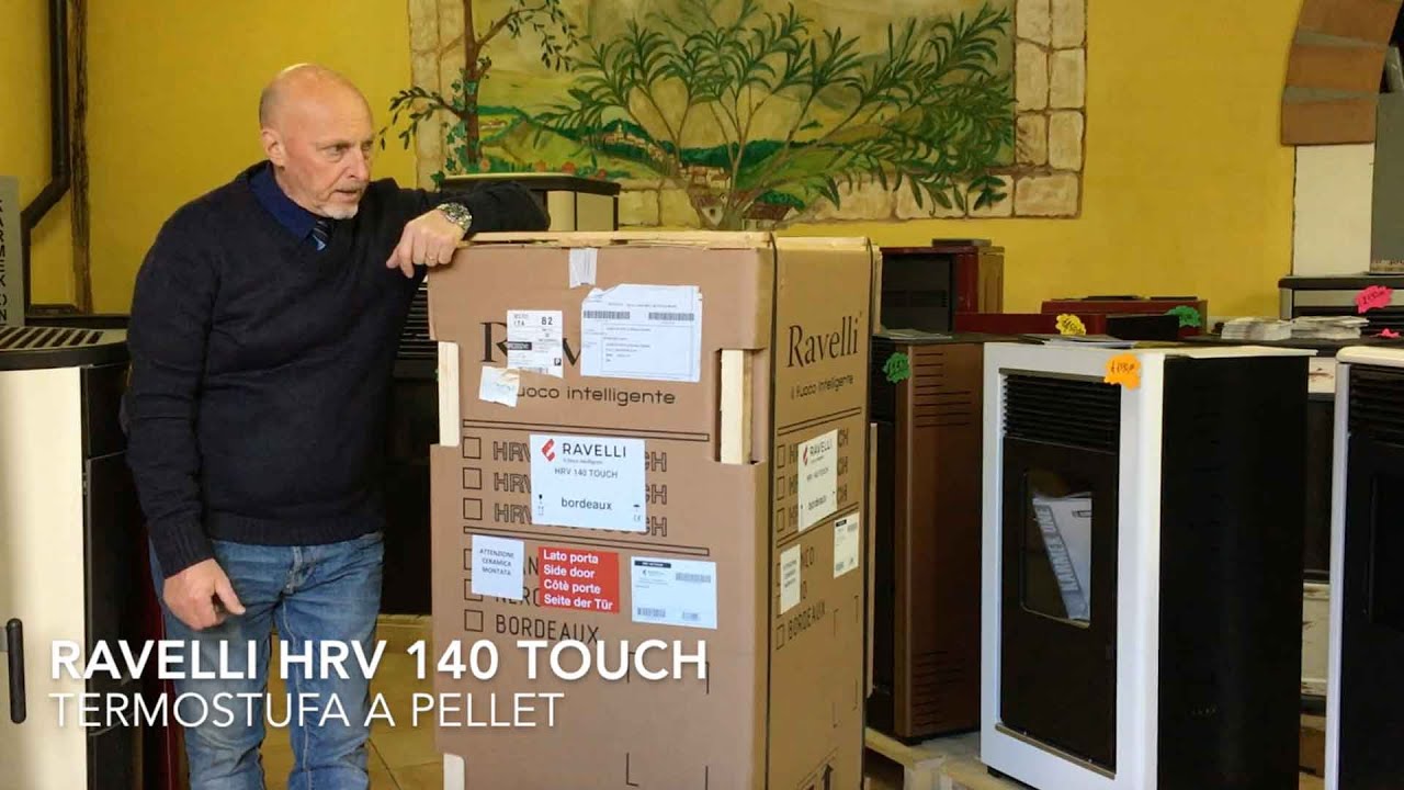 Termostufa a pellet Ravelli HRV 140 Touch | Unboxing - YouTube