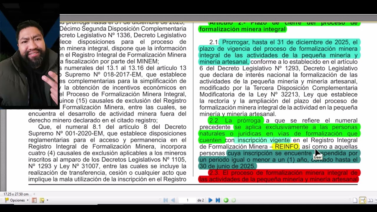 ANÁLISIS DEL DS 012-2025-EM   😣DEPURACIONES Y EXCLUSIONES - FIN DEL REINFO 30 DE JUNIO DE 2025😬