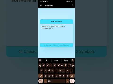 text counter using