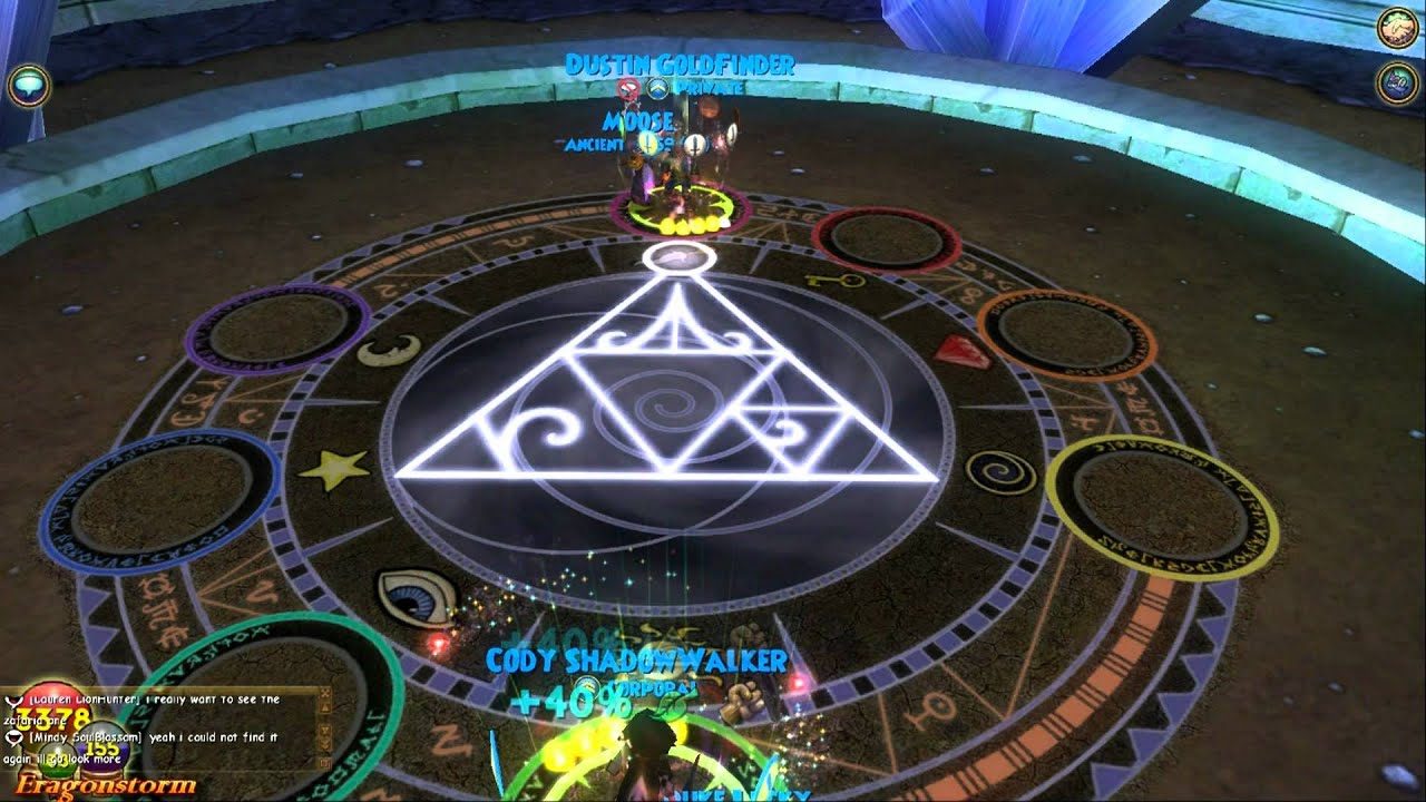 Wizard101- Cody Shadowwalker Vs Dustin GoldFinder (Test Realm-PvP Update)