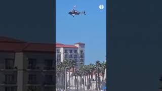 Un Helicóptero Pierde El Control Y Se Estrella En Una Playa Del Sur De California