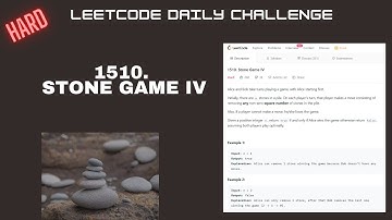 Leetcode 1510. Stone Game IV || Game Theory || DP || Leetcode Daily Challenge
