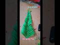 How to make christmas tree with paper #christmastree #easypapercraft #shortsfeed #shorts #diycraft