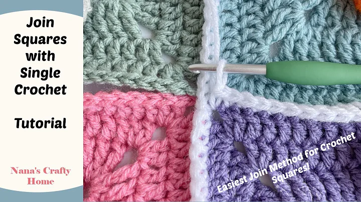 Effortless Crochet Square Joining with Sc Join Stitch