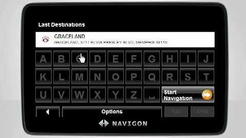 Saving a Last Destination - NAVIGON Video Tutorial