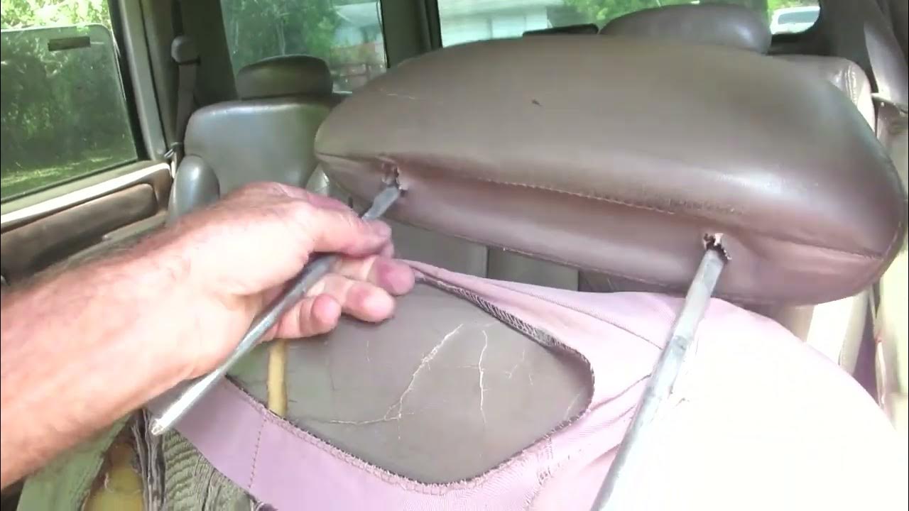 How to remove the headrests in a 96 Chevy Tahoe or GM truck YouTube