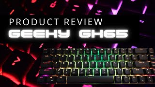 Geeky GK65 65% Mechanical Gaming Keyboard Review - Hot-Swappable RGB Powerhouse