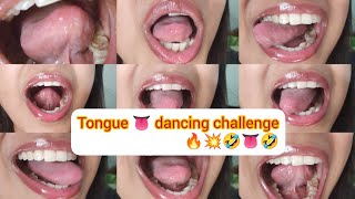 long tongue 👅👅dancing challenge#mostpopular 🔥💥🤣😂 funny 🤣🤣@sarmisthasvlogs739