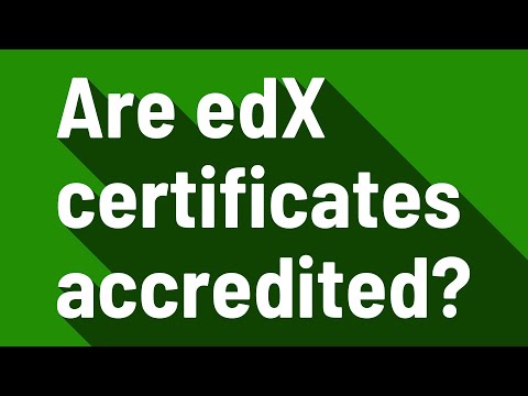 Are edX certificates accredited?
