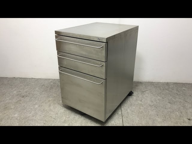 ☆ 廃盤 無印良品 MUJI ステンレスキャビネット 3段 ステンレス
