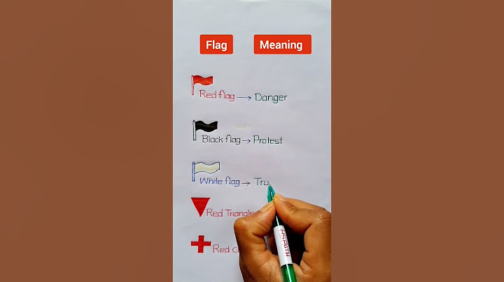 Red flag || White flag || Black flag || Red Triangle || Red Cross || Flag and Their Meaning