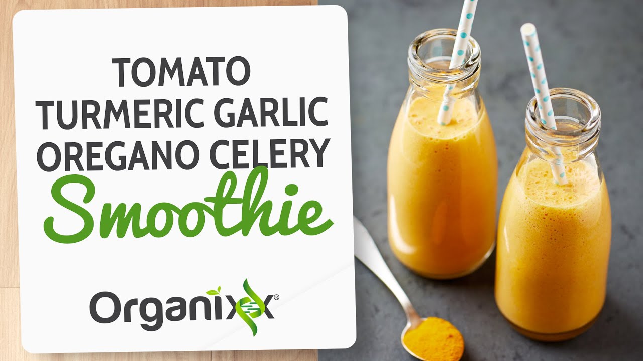 Tomato Turmeric Garlic Oregano Celery Smoothie Vegetable Smoothie