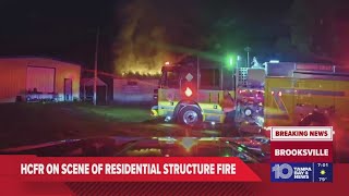 Hcfr 1 Hospitalized After House Fire In Spring Hill