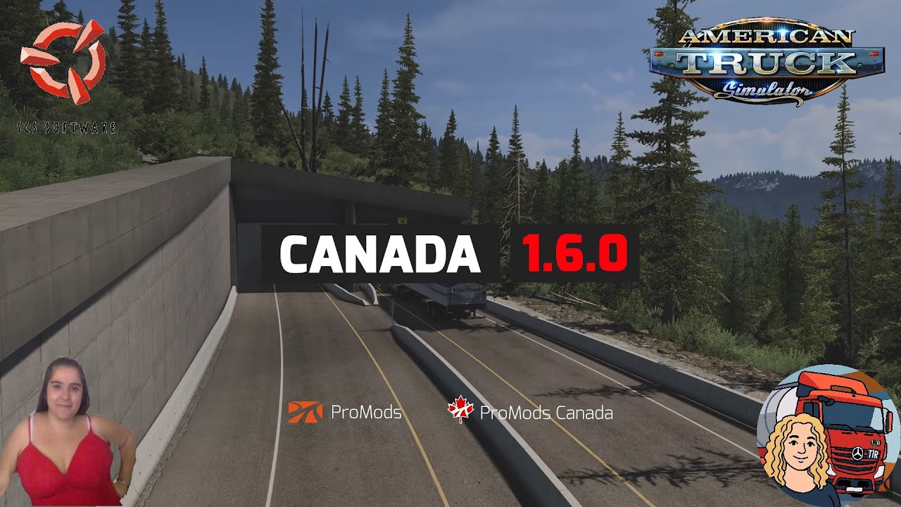 American Truck Simulator (1.57) "Best Map" ProMods Canada 1.6.0 [1.57] New Version + DLC's & Mods