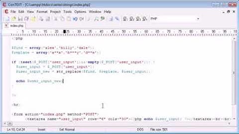 Beginner PHP Tutorial   53   Word Censoring Part 2   YouTube